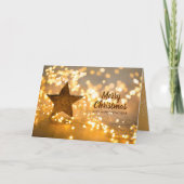 Strand des Weihnachtslichts Karte (Vorderseite)