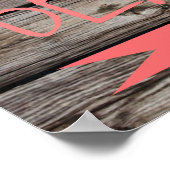 Strand Dieser Weg Imitate Holz Poster (Ecke)