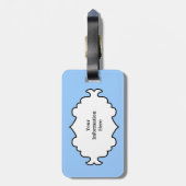 Strand Dolphin Scene Luggage-Tag Gepäckanhänger (Rückseite vertikal)