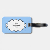 Strand Dolphin Scene Luggage-Tag Gepäckanhänger (Rückseite horizontal)