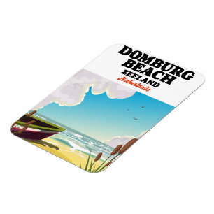 Strand Domburg Zeeland Domburg Beach  Magnet
