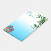 Strand drehen die personalisierten Reinfälle um Post-it Klebezettel (angewinkelt)