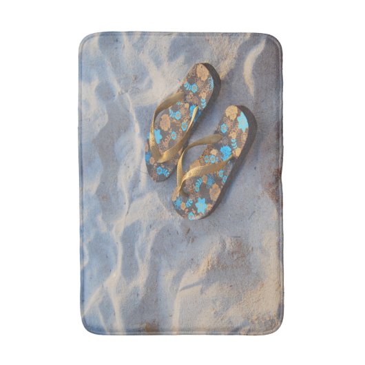 Strand drehen Reinfall-Gold im Sand um Badematte (Vorderseite Vertikal)