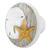 Strand Driftwood Starfish Sand Dollar Keramikknauf (Rechts)