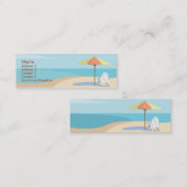 Strand - dünn mini visitenkarte (Vorne/Hinten)