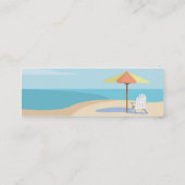 Strand - dünn mini visitenkarte (Rückseite)