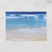 Strand durch ein Fenster Visitenkarte (Rückseite)