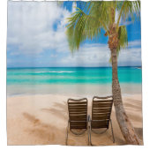 Strand Duschvorhang (Vorderseite)