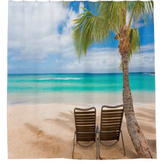 Strand Duschvorhang (Vorderseite)
