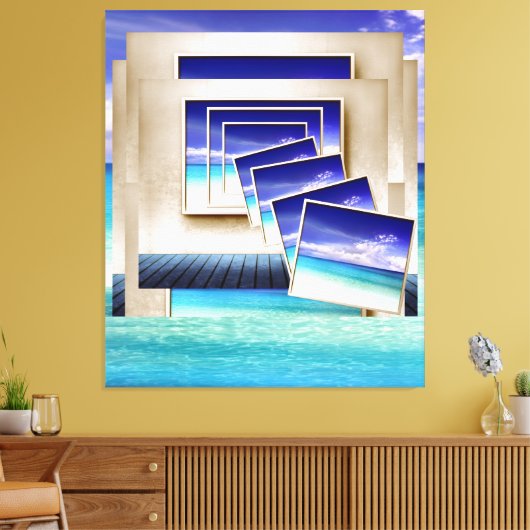 Strand: Ein Bild innerhalb Leinwanddruck (Insitu (Wohnzimmer))