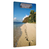 Strand einer Insel in Fidschi Klemmbrett (Rechts)