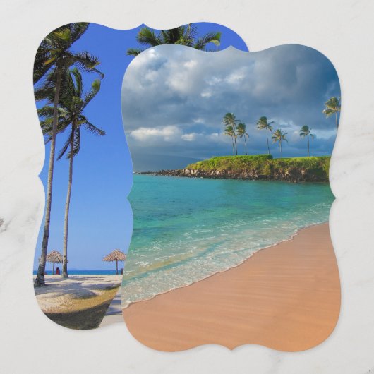 Strand Einladung (Vorne/Hinten)