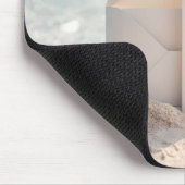 Strand Einladung mit Seestern Mousepad (Ecke)