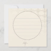 STRAND - Einladungskarte Einladung (Rückseite)