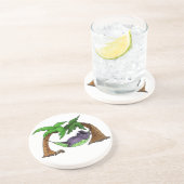 Strand Elefant Untersetzer (Seite)