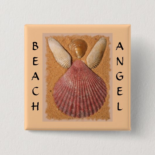 Strand-Engels-Knopf Button (Vorderseite)