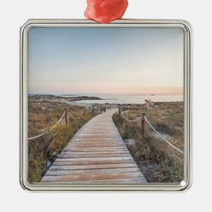 Strand Es Pujols an der Dämmerung Ornament Aus Metall