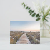 Strand Es Pujols an der Dämmerung Postkarte (Stehend Vorderseite)