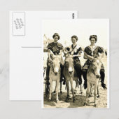 Strand-Esel Postkarte (Vorne/Hinten)