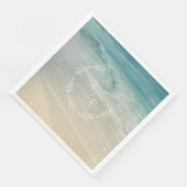 Strand-Event-Monogramm Serviette (Ecke)