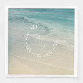Strand-Event-Monogramm Serviette (Vorderseite)