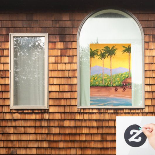 Strand Fensteraufkleber (Fenster Zuhause)