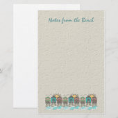Strand-Ferien-Briefpapier Briefpapier (Vorne/Hinten)