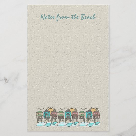 Strand-Ferien-Briefpapier Briefpapier (Vorderseite)