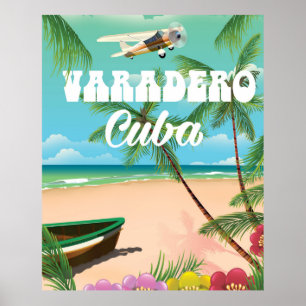 Strand-Ferienplakat Varaderos kubanisches Poster