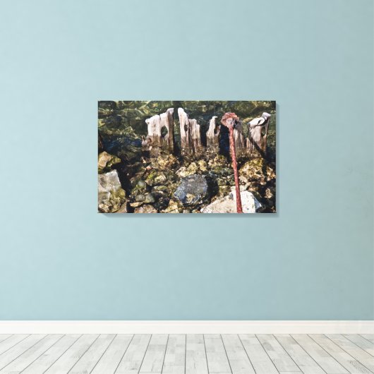 Strand finden Leinwand (Insitu (Holzboden))