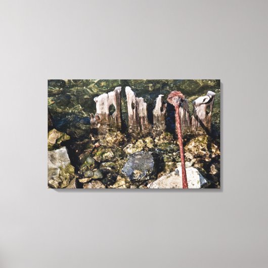 Strand finden Leinwand (Vorderseite)