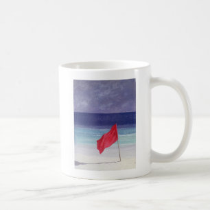 Strand-Flagge - Sturm, der 1985 warnt Kaffeetasse