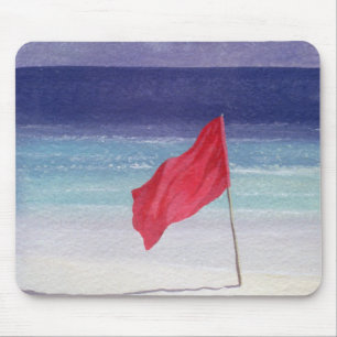 Strand-Flagge - Sturm, der 1985 warnt Mousepad