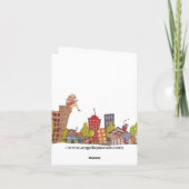 Strand-Flamingo-Cocktail Notecard Karte (Rückseite)