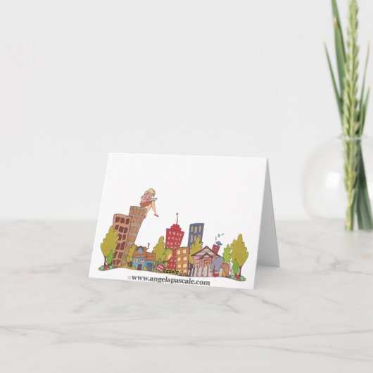 Strand-Flamingo-Picknick Notecard Karte (Rückseite)