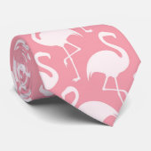 Strand-Flamingomuster-Spaß-Krawatte Krawatte (Gerollt)