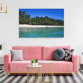 Strand, Floß in der Ferne Leinwanddruck (Insitu (Wohnzimmer))
