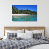 Strand, Floß in der Ferne Leinwanddruck (Insitu (Schlafzimmer))