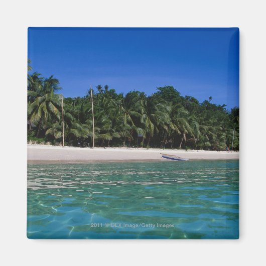 Strand, Floß in der Ferne Magnet (Vorne)