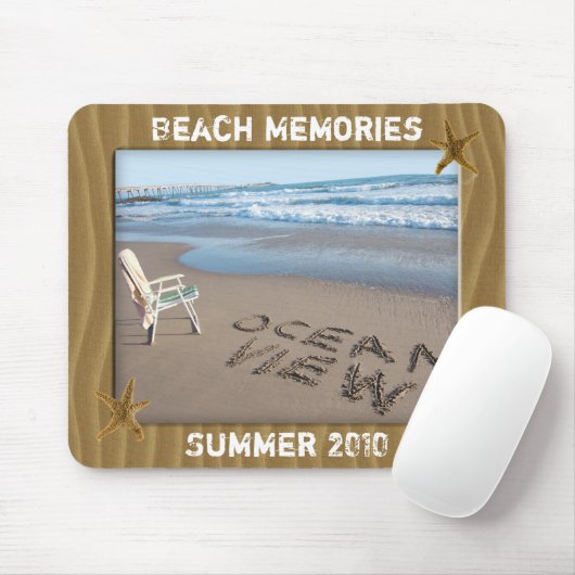 Strand-Foto-Rahmen Mousepad (Mit Mouse)