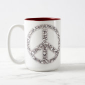 Strand-FriedensTasse Zweifarbige Tasse (Links)