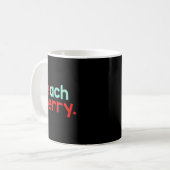 Strand Frohe Weihnachten Kaffeetasse (Vorderseite Links)