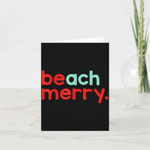 Strand Frohe Weihnachten Karte