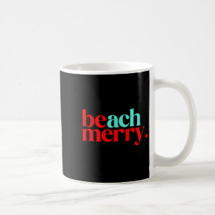 Strand Frohe Weihnachten Lustig Kaffeetasse