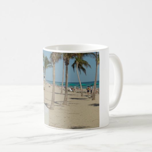 Strand Ft Lauderdale Kaffeetasse (VorderseiteRechts)