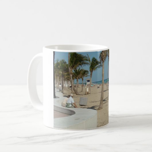 Strand Ft Lauderdale Kaffeetasse (Vorderseite Links)