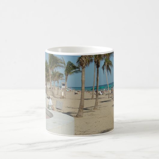 Strand Ft Lauderdale Kaffeetasse (Mittel)