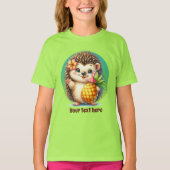 Strand für niedliche Igel T-Shirt (Vorderseite)
