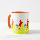 Strand-Fußball-Tasse Tasse (Vorderseite Links)
