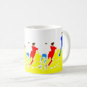 Strand-Fußball-Tasse Tasse (VorderseiteRechts)